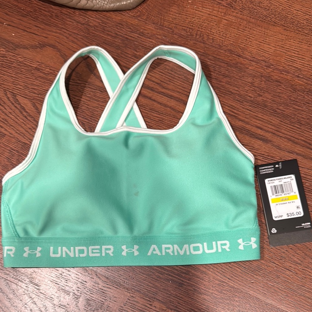 Under Armour Green Sports Bra Medium Support